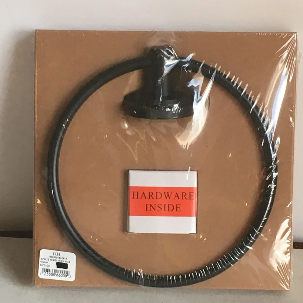 Restoration Hardware Spritz Towel Ring | Finish: Bronze/Matte Black